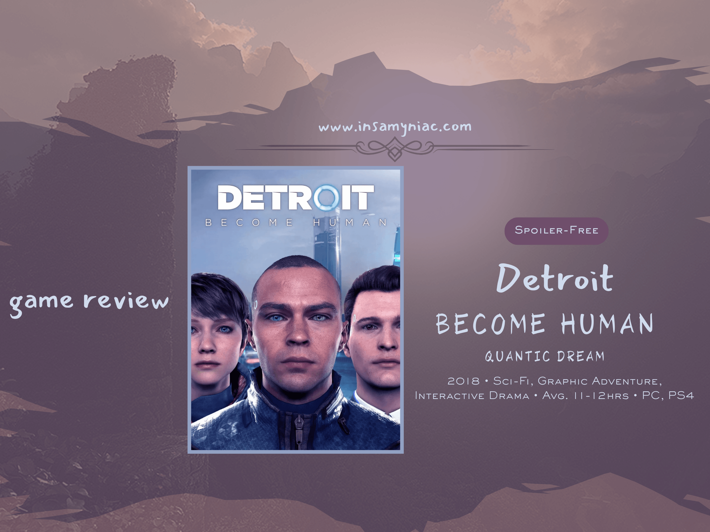 Detroit Become Human Game Review (Quantic Dream, PS4) 1 Detroit Become Human